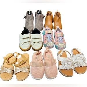 EUC - Baby Girl Shoe Bundle - 7 pair, Size 6